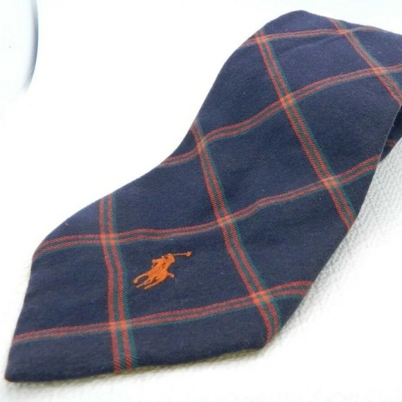 Polo by Ralph Lauren Navy Blue Red Green Plaid - Picture 1 of 1